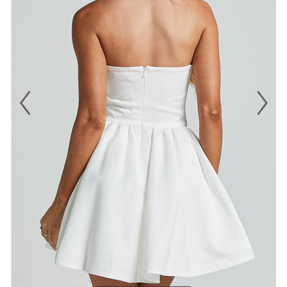 NWT Angeletta Mini Dress - Sweetheart Rosette Detail Fit & Flare in White🤍 - Picture 6 of 6